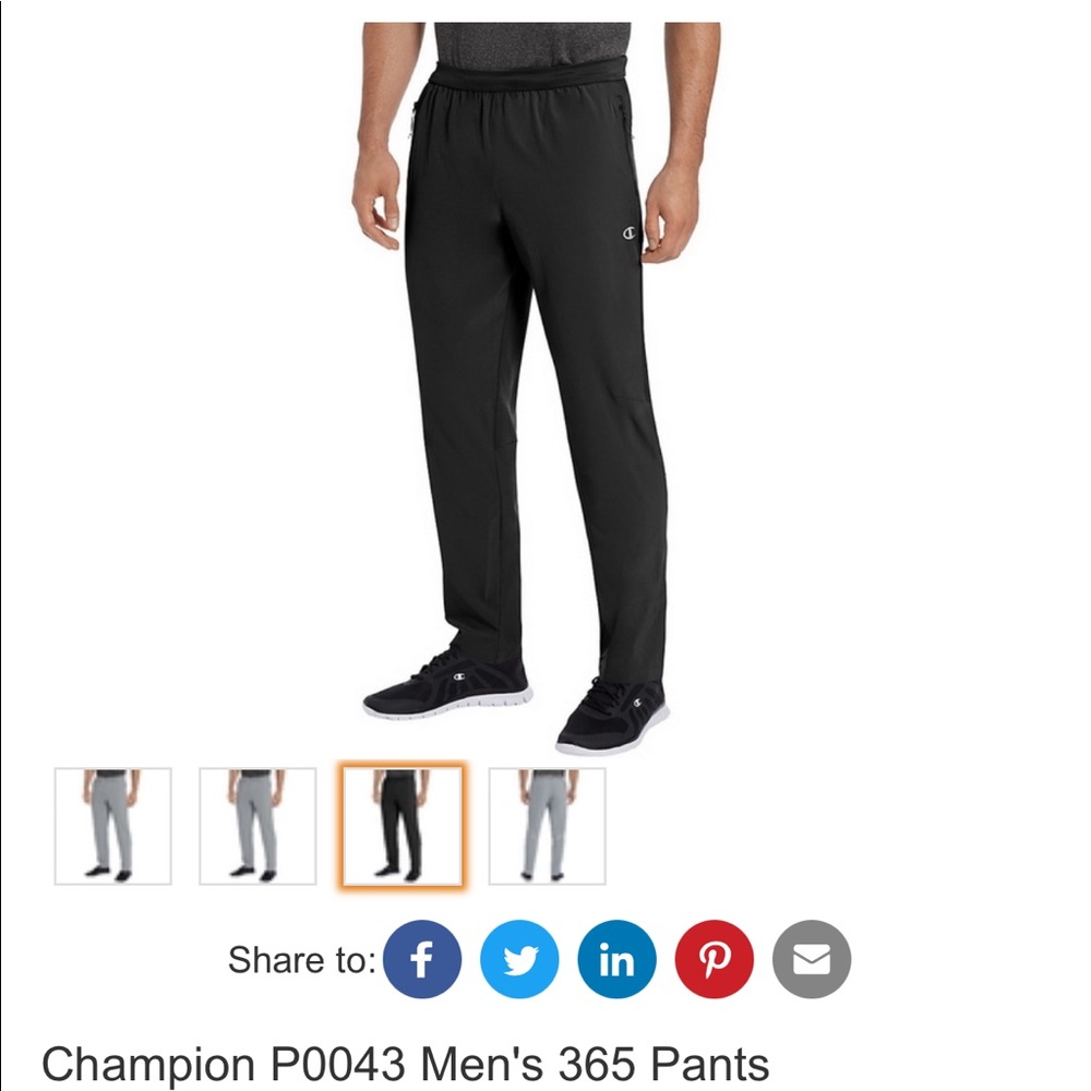 Champion Performance Pants Size S